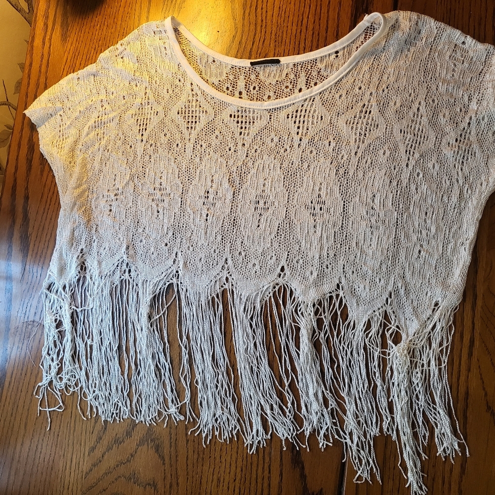 Lace Fringe Shirt